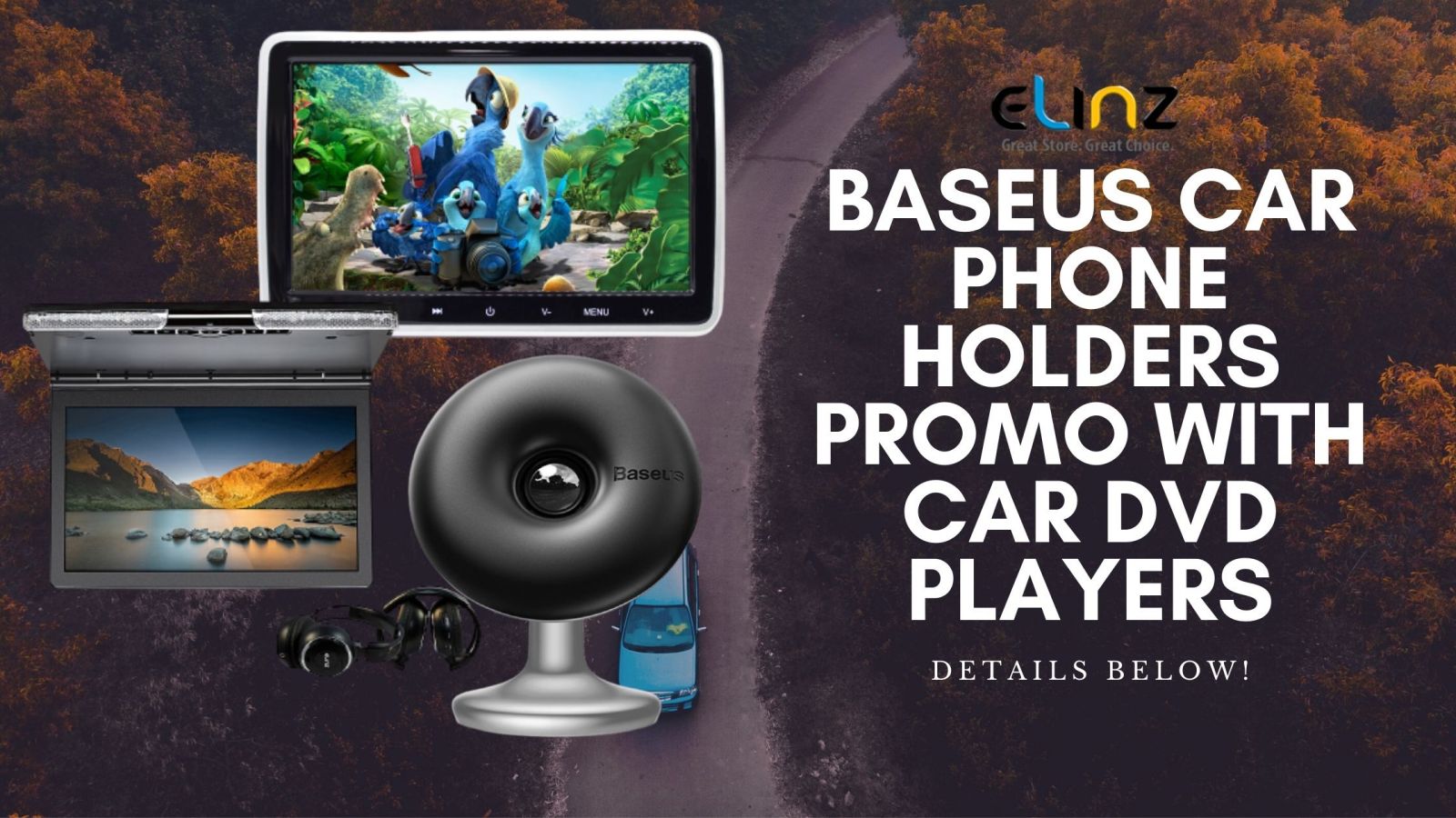 Free Baseus Promo with car dvd player purchase blog banner